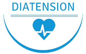 Diatension spelt out written on top of heart